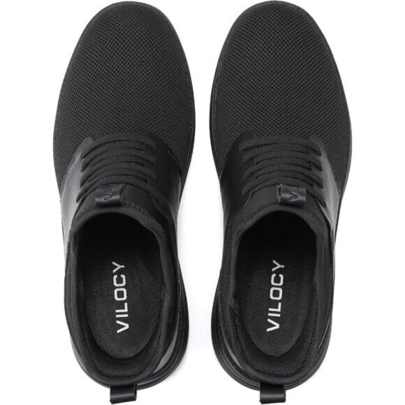 ⚡VILOCY Men's All Black Fashion Dress Oxfords Business Mesh Breathable Sneakers - Picture 7 of 7